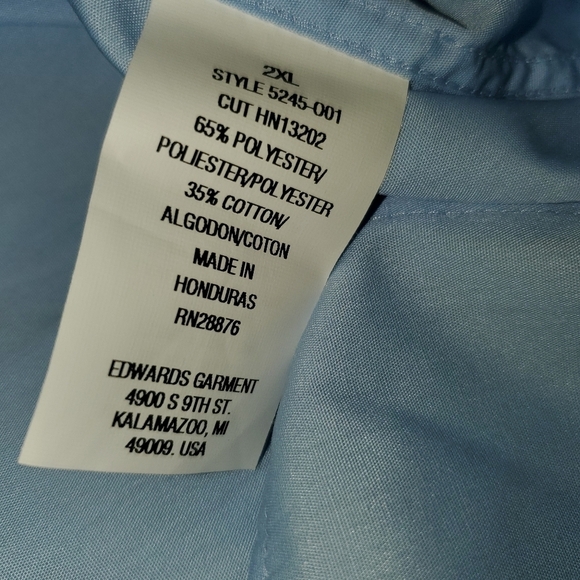 Edwards Collared Blue Button Down - Picture 7 of 9
